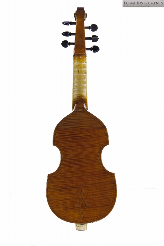 Pardessus de viol after Henry Jaye, back view